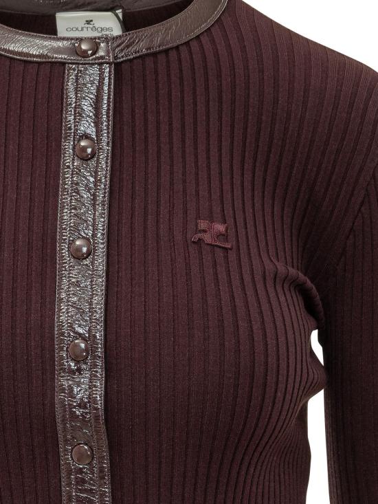 26FW 쿠레쥬 니트웨어 326MGI056FI00014010 MAROON - COURREGES