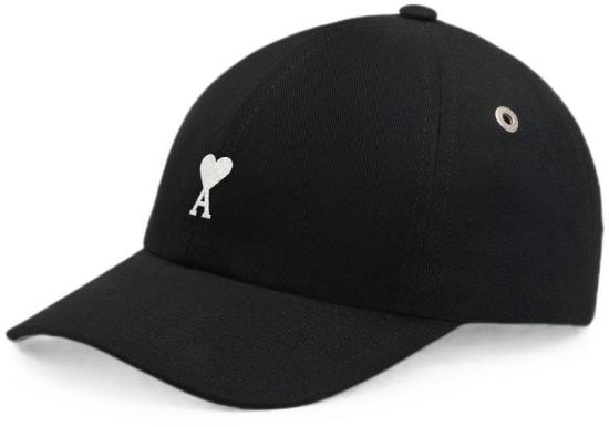 26FW 아미 코튼 ADC 자수 볼캡 UCP265AW0041001 BLACK - AMI