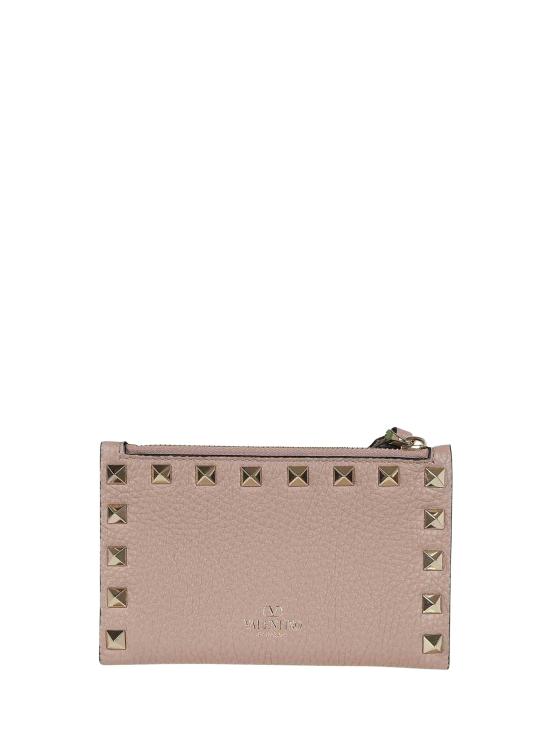 26FW 발렌티노 가라바니 락스터드 폴디드 카드지갑 WP0605VSH P45 PINK - VALENTINO GARAVANI