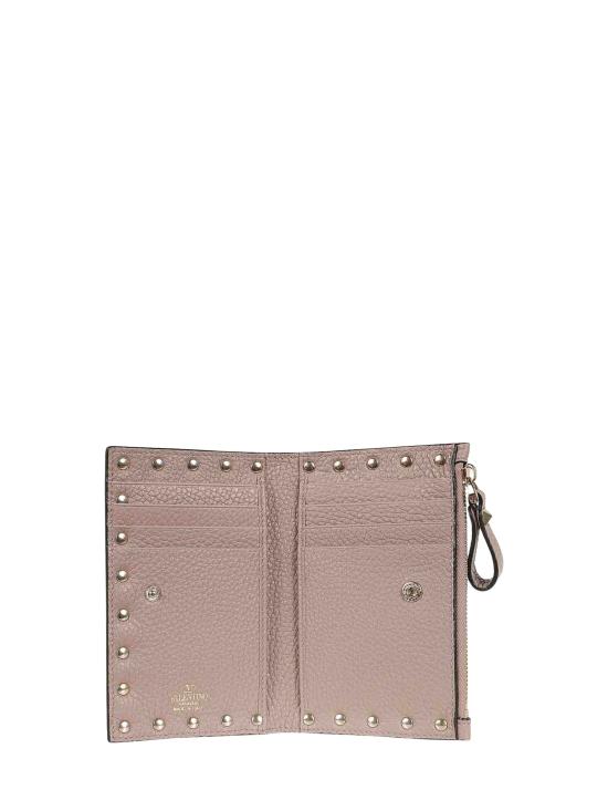 26FW 발렌티노 가라바니 락스터드 폴디드 카드지갑 WP0605VSH P45 PINK - VALENTINO GARAVANI