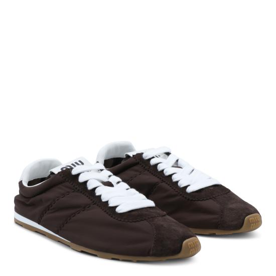 26FW 미우미우 플룸 블리치 스니커즈 5E114EFD005 D7CF0038 BRUCIATO - MIU MIU