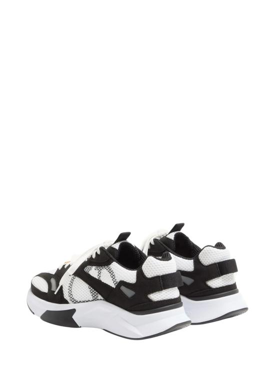 26FW 발렌티노 가라바니 데미브 트레이너 메쉬 패브릭 스웨이드 인서트 스니커즈 YS0N88QAP 0QR BLACK - VALENTINO GARAVANI
