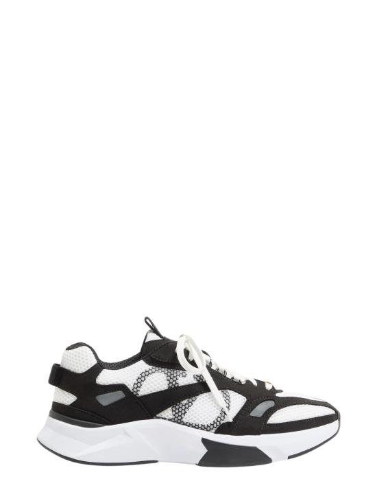 26FW 발렌티노 가라바니 데미브 트레이너 메쉬 패브릭 스웨이드 인서트 스니커즈 YS0N88QAP 0QR BLACK