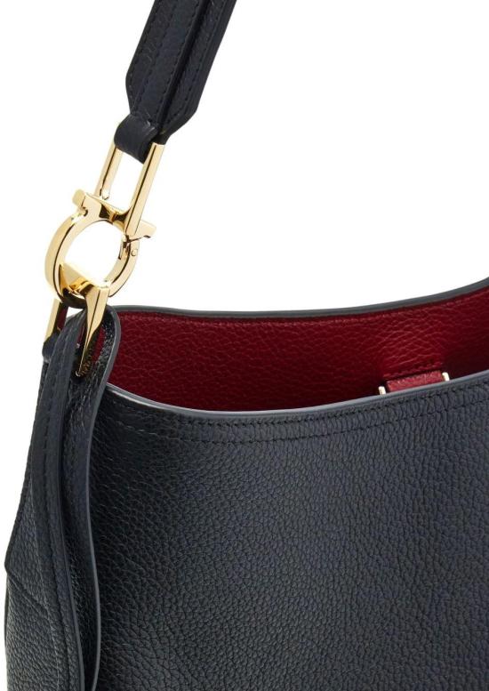 26FW 살바토레 페라가모 미디엄 호보백 21A170785028003 BLACK - SALVATORE FERRAGAMO