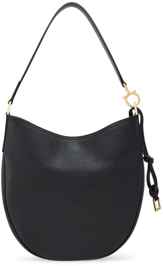 26FW 살바토레 페라가모 미디엄 호보백 21A170785028003 BLACK - SALVATORE FERRAGAMO