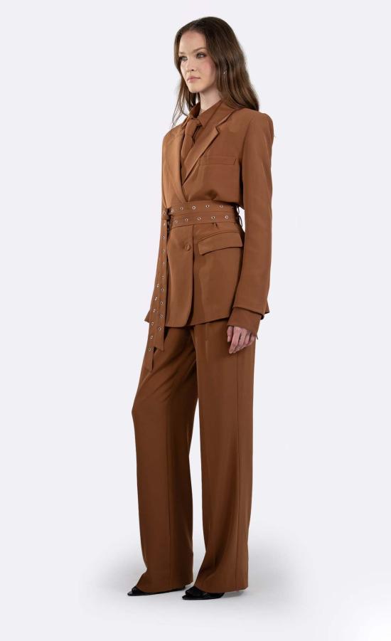  논살란트 레이블 수트 세트 무심한 라벨 Jannette Blazer Caramel - NONCHALANT LABEL