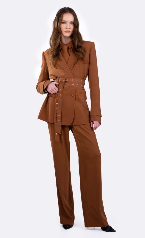  논살란트 레이블 수트 세트 무심한 라벨 Jannette Blazer Caramel - NONCHALANT LABEL