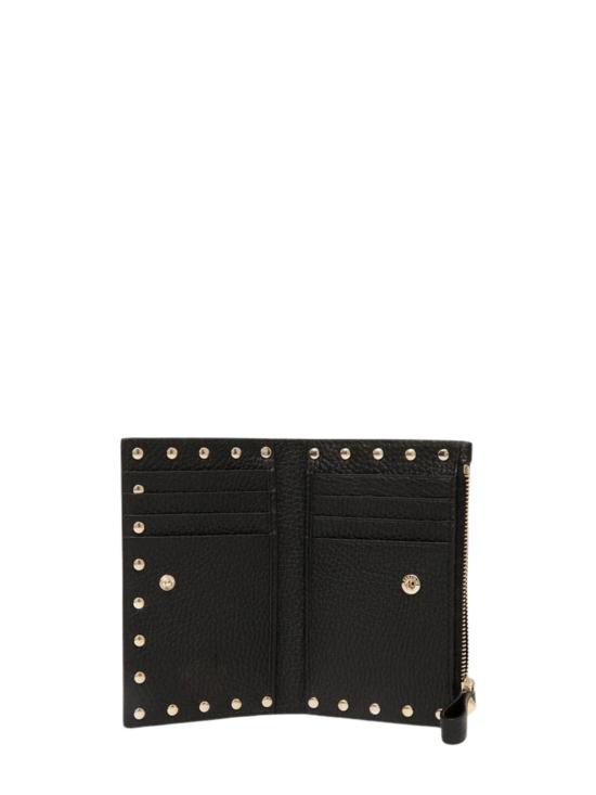 26FW 발렌티노 가라바니 락스터드 폴디드 카드지갑 WP0605VSH 0NO BLACK - VALENTINO GARAVANI