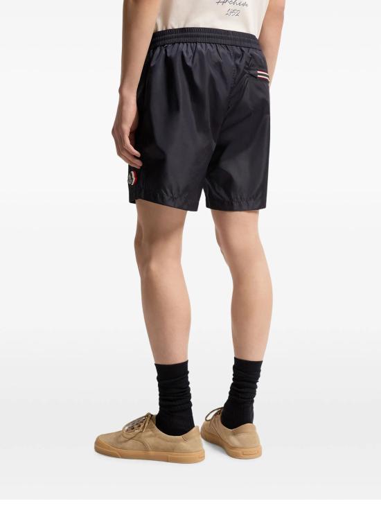 26FW 몽클레어 나일론 로고 패치 스윔 팬츠 L20912C00005 5985M742 NAVY - MONCLER