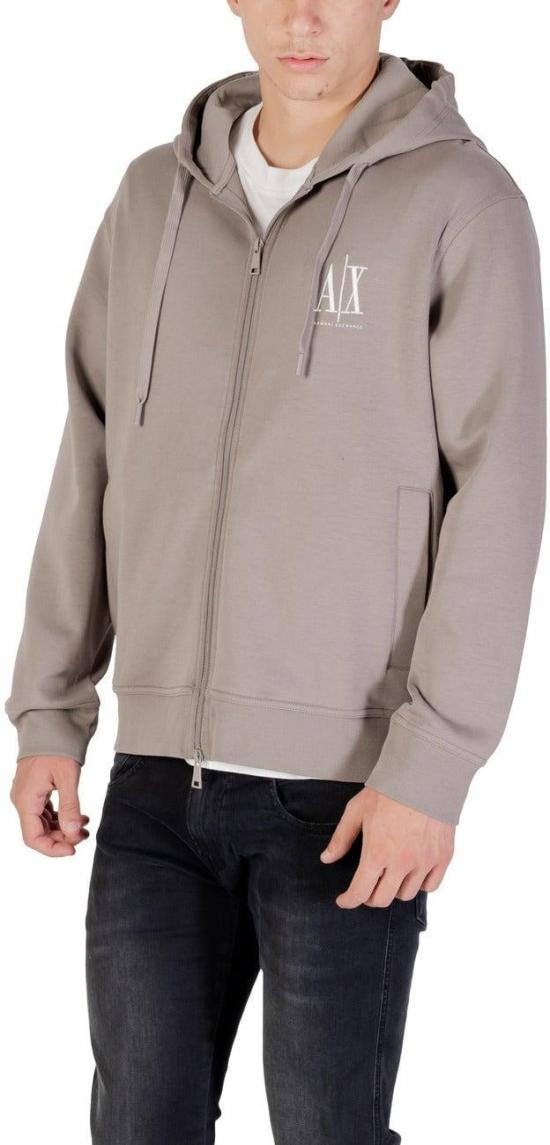26FW 알마니 후드 티셔츠 9843836846366 GREY - ARMANI