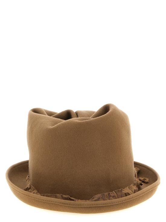 26FW 요지 야마모토 모자 곱슬 크라운  베이지색 - YOHJI YAMAMOTO