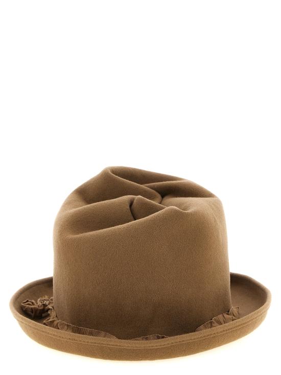 26FW 요지 야마모토 모자 곱슬 크라운  베이지색 - YOHJI YAMAMOTO