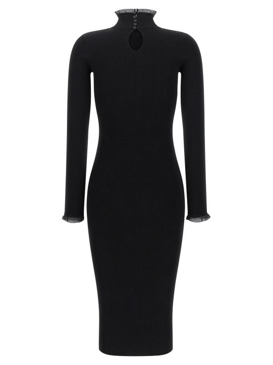 26FW 엘리자베타프랜치 미디 원피스 골지 니트 드레스 블랙 - ELISABETTA FRANCHI