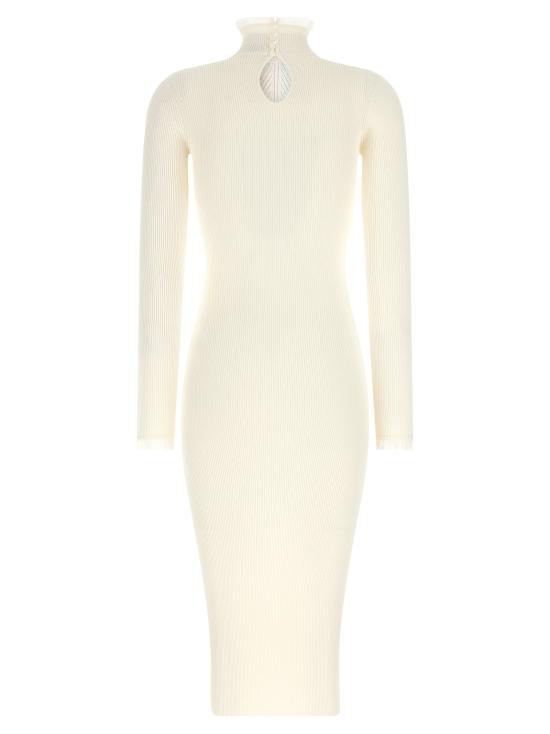 26FW 엘리자베타프랜치 미디 원피스 골지 니트 드레스 화이트 - ELISABETTA FRANCHI