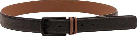 26FW 에르메네질도제냐 벨트 LHBXAB033XZNEI BROWN
