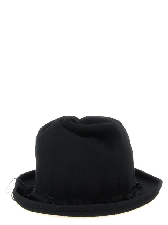 26FW 요지 야마모토 모자 조각적인 왕관  검정색 - YOHJI YAMAMOTO