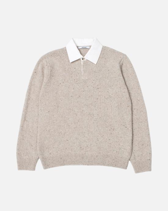 26FW 에드몬드 스튜디오 폴로 티셔츠 3266007090 PLAIN TAUPE