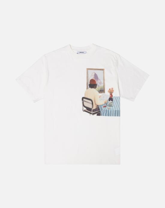 26FW 에드몬드 스튜디오 반팔 티셔츠 3263033010 PLAIN OFF WHITE