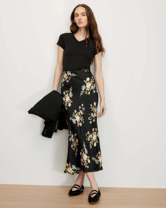  베로니카비어드 롱 스커트 2607FL3339389 BLACK
