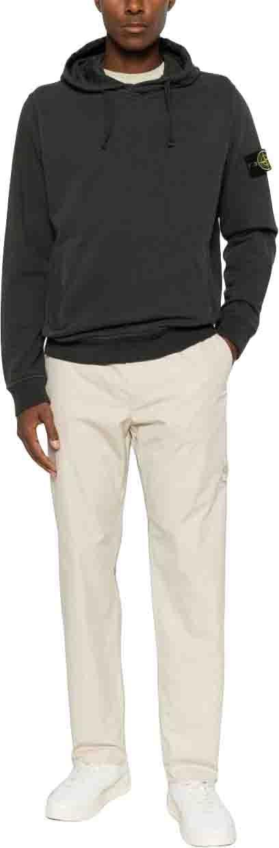 26FW 스톤 아일랜드 오가닉 코튼 플리스 후드 L2S156100048S0A20V0062 DONKERGREY - STONE ISLAND
