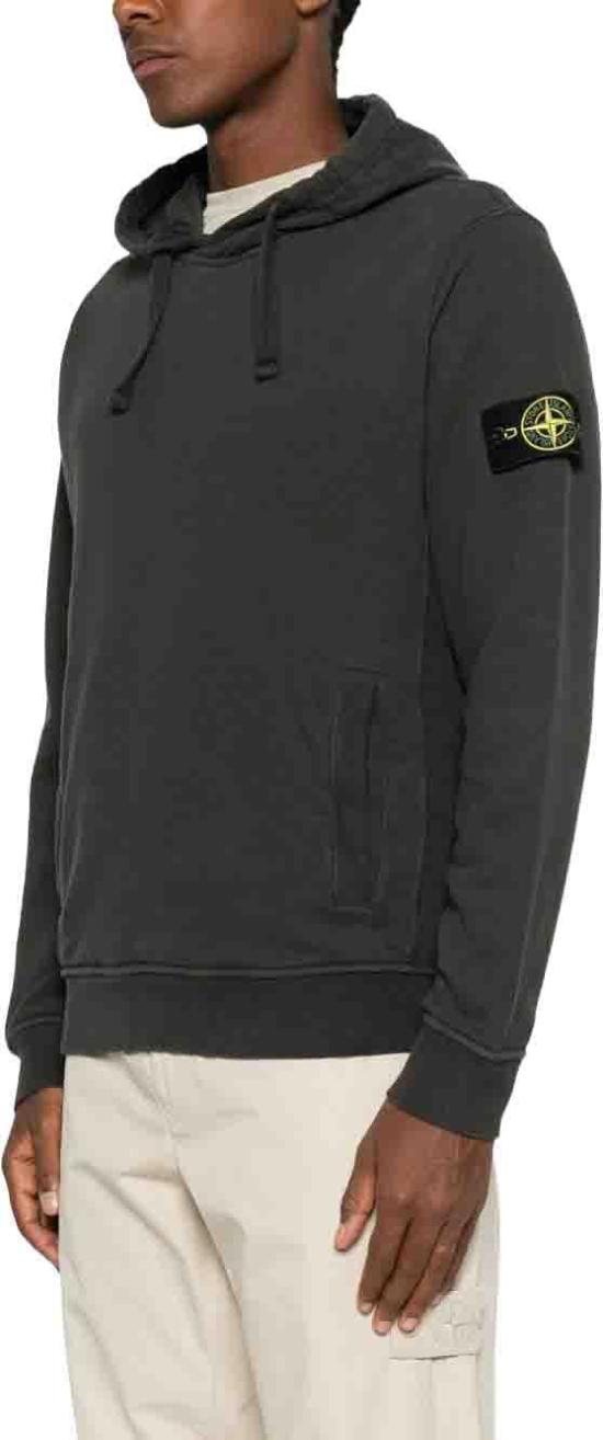 26FW 스톤 아일랜드 오가닉 코튼 플리스 후드 L2S156100048S0A20V0062 DONKERGREY - STONE ISLAND
