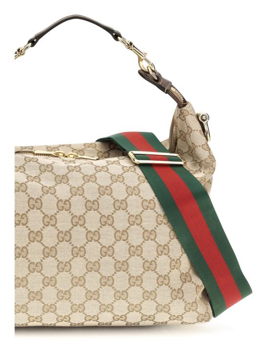  구찌 숄더백 미디엄 브레라 핸드백 빈트. 모래/Dk. 브로/Vrv - GUCCI