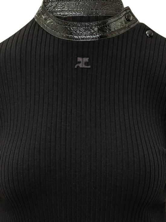 26FW 쿠레쥬 니트웨어 326MPU285FI00019999 BLACK - COURREGES
