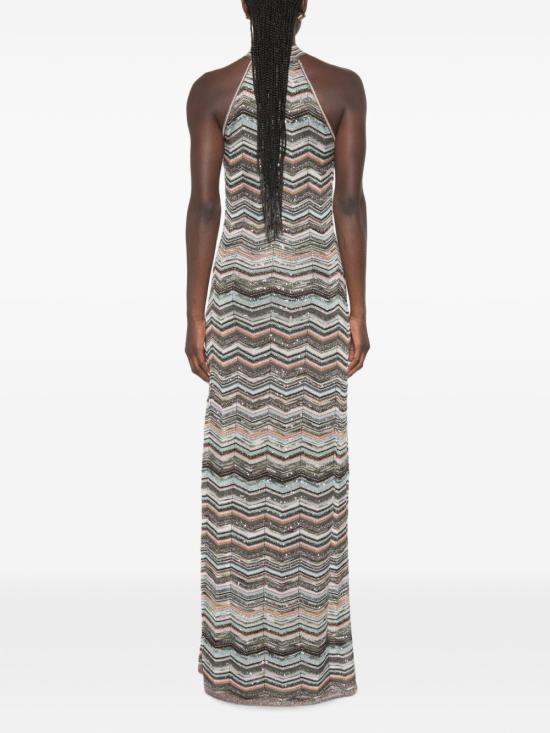 26FW 미소니 롱 원피스 DS26WG29 BK01KSSMSPO Marrone - MISSONI