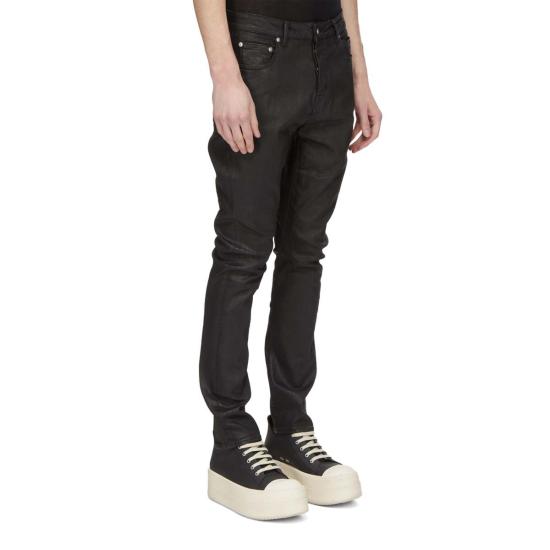 26FW 릭 오웬스 팬츠 디트로이트 컷  블랙 왁스 - RICK OWENS