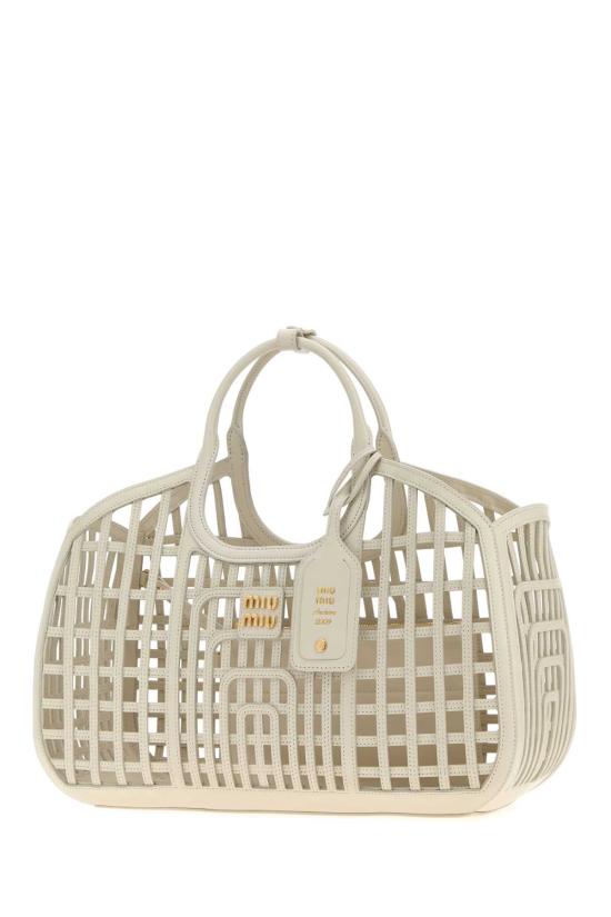 26FW 미우미우 토트백 5BA2932IBE F0K74 White - MIU MIU
