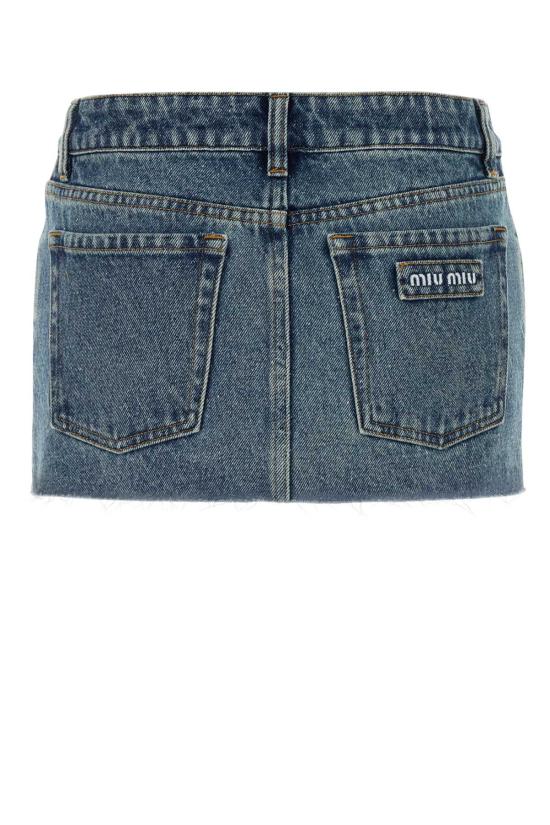26FW 미우미우 스커트 GWD360SOOO192U F0008 Blue - MIU MIU