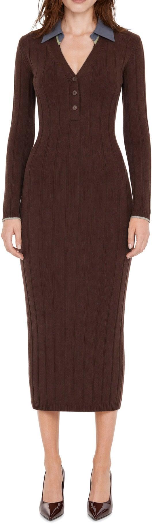 26FW 파트리지아페페 롱 원피스 8A0372KK021J521 BROWN - PATRIZIA PEPE