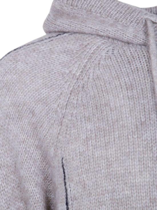 26FW 조르지오 아르마니 후드 티셔츠 GM004426AF30079M1021 LICHTGREY - GIORGIO ARMANI