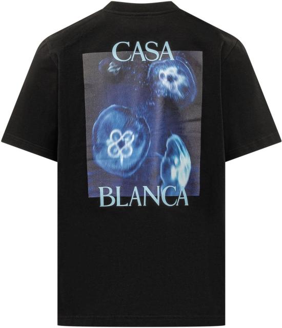 26FW 카사블랑카 탑 MAW26JTS00111 BLACK - CASABLANCA