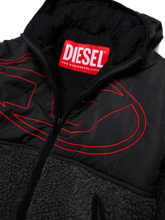 26FW [키즈] 디젤 캐주얼 자켓 J029790QFAH K910A Nero - DIESEL
