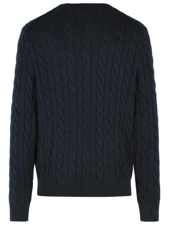 26FW 폴로 랄프로렌 로고 자수 케이블 니트 스웨터 710775885555 Navy - POLO RALPH LAUREN