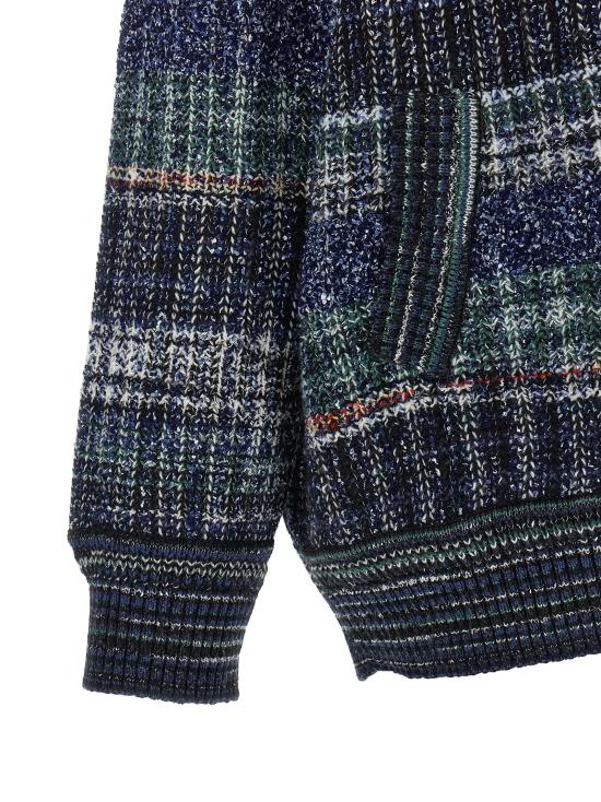 26FW 미소니 가디건 DS26WM05BC006IS91SX Blue - MISSONI