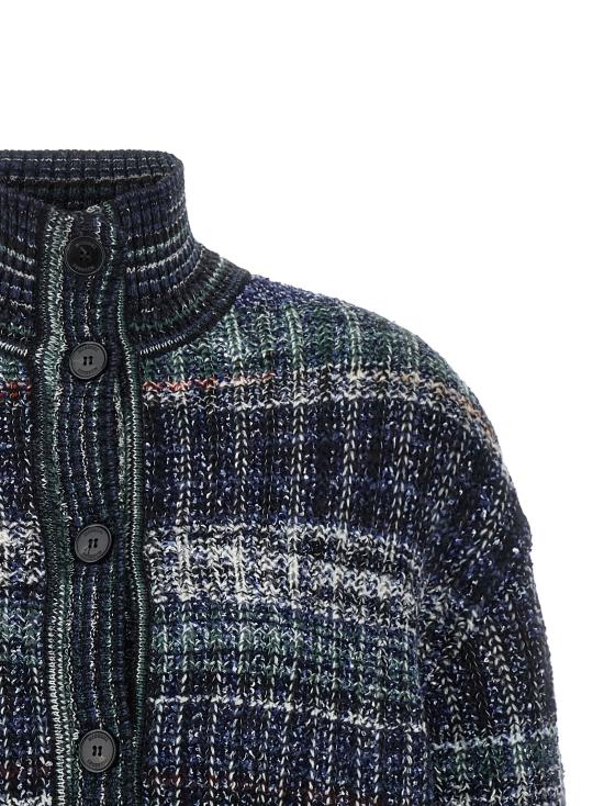 26FW 미소니 가디건 DS26WM05BC006IS91SX Blue - MISSONI