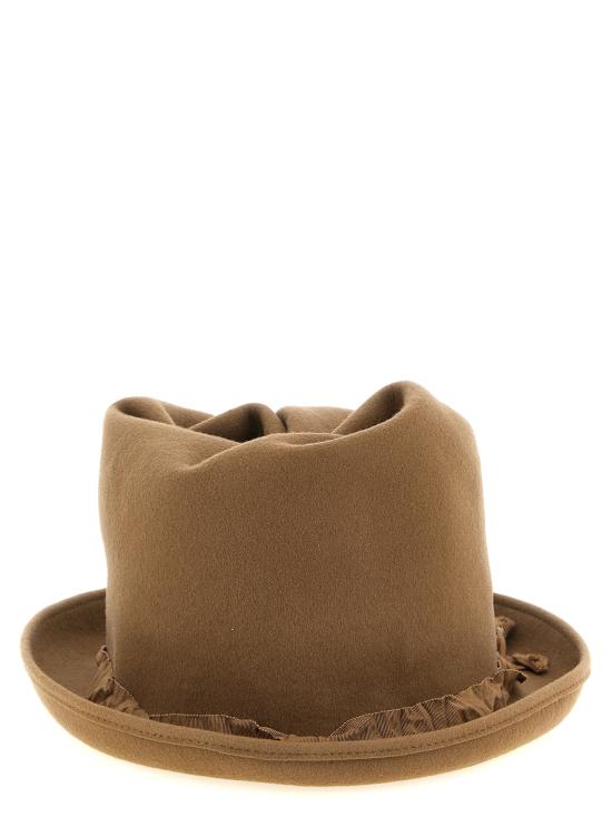 26FW 요지 야마모토 모자 HWH021611 Beige - YOHJI YAMAMOTO