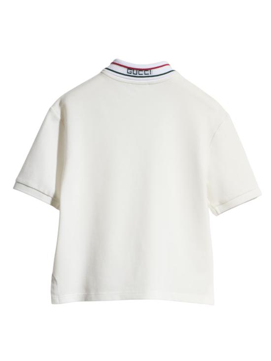 26FW [키즈] 구찌 폴로 셔츠 860897 XJHW29024 WHITE - GUCCI