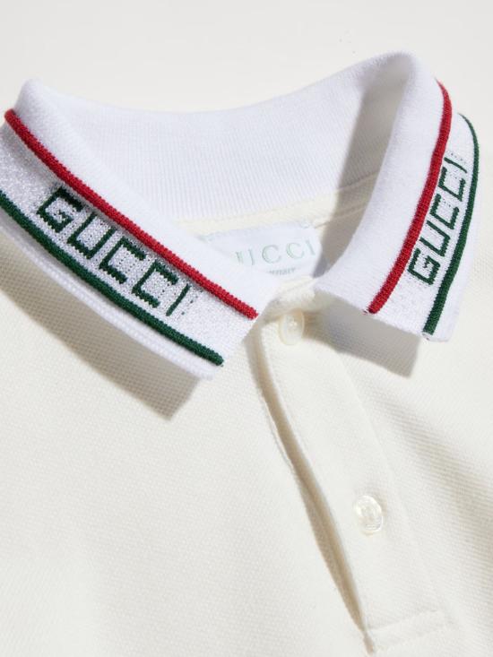 26FW [키즈] 구찌 폴로 셔츠 860897 XJHW29024 WHITE - GUCCI