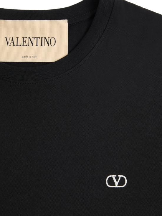26FW 발렌티노 가라바니 반팔 티셔츠 VMG10VBMM 0NO BLACK - VALENTINO GARAVANI