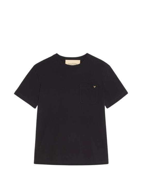 26FW 발렌티노 가라바니 반팔 티셔츠 VMG10VBGR 0NO BLACK