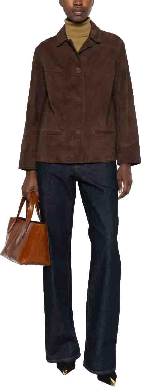 26FW 토리버치 가죽 자켓 176337204 BROWN - TORY BURCH