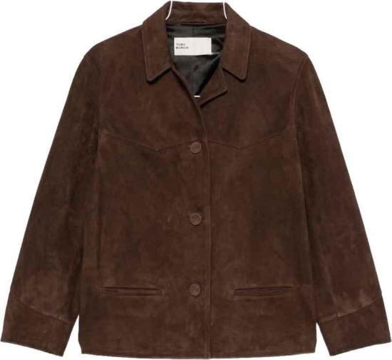 26FW 토리버치 가죽 자켓 176337204 BROWN