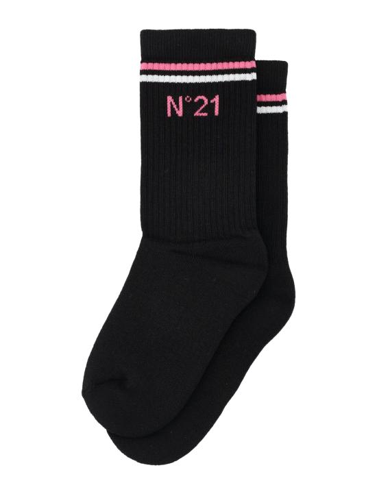 26SS [키즈] 누메로벤투노 발목 양말 4A4N0027 0N900 Nero - N°21