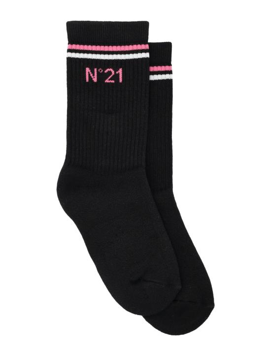 26SS [키즈] 누메로벤투노 발목 양말 4A4N0027 0N900 Nero