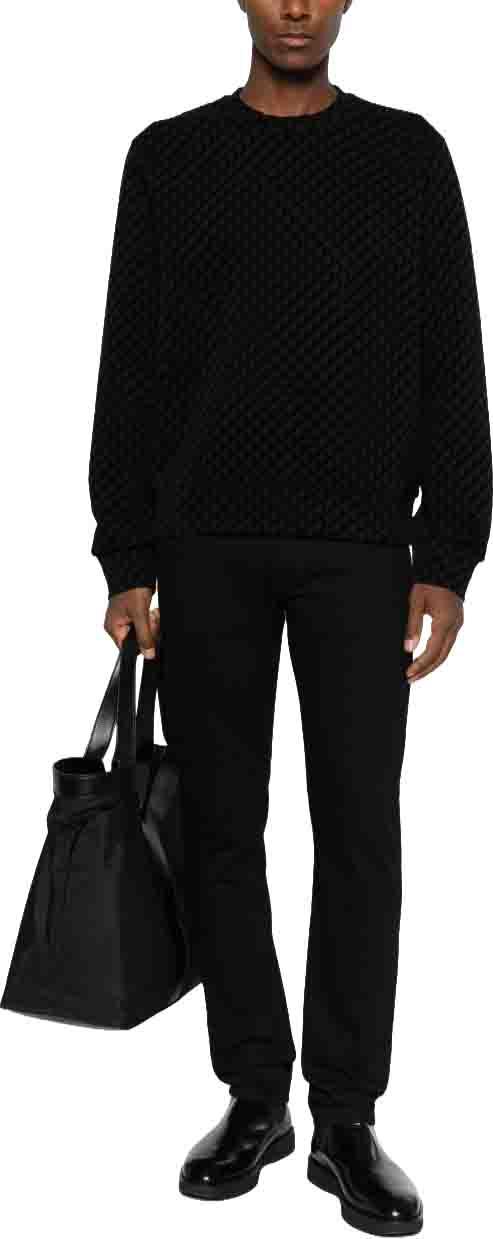 26FW 엠포리오 아르마니 스웨터 EM006874AF10013FC375 BLACK - EMPORIO ARMANI