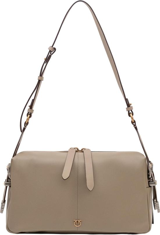 26FW 핑코 숄더백 106676A2JGI49Q TAUPE