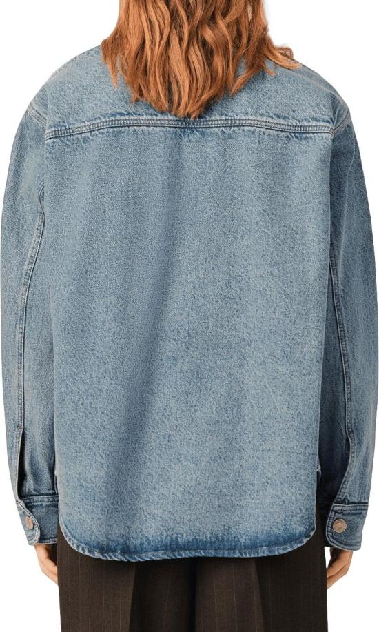 26FW 아미 데님 셔츠 AMIUJK918DE0046480AMIDECOEUROVERSHIRTLONGSLEEVESHIRTSLIGHTBLUE - AMI